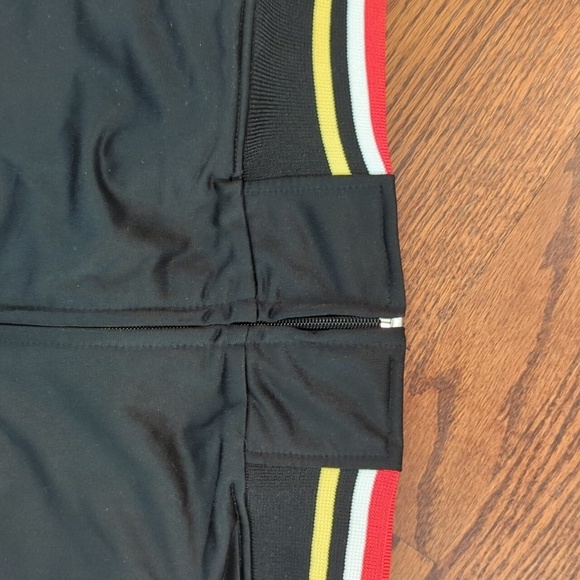 Ghast Black/Red/Gold Bomber Soccer Embroidered Jacket German Flag Details Sz L - Picture 4 of 8